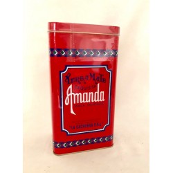 Amanda tradicional tin case in Vintage Style yerba mate