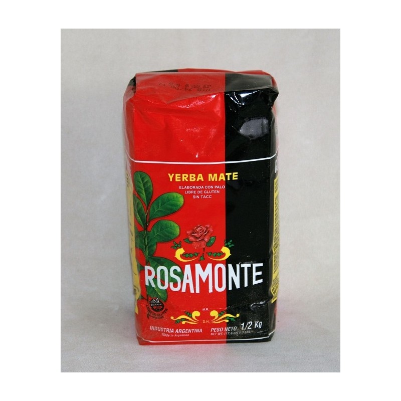 Rosamonte con palo yerba mate