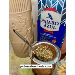 Pajaro Azul estacionamiento natural Yerba Mate