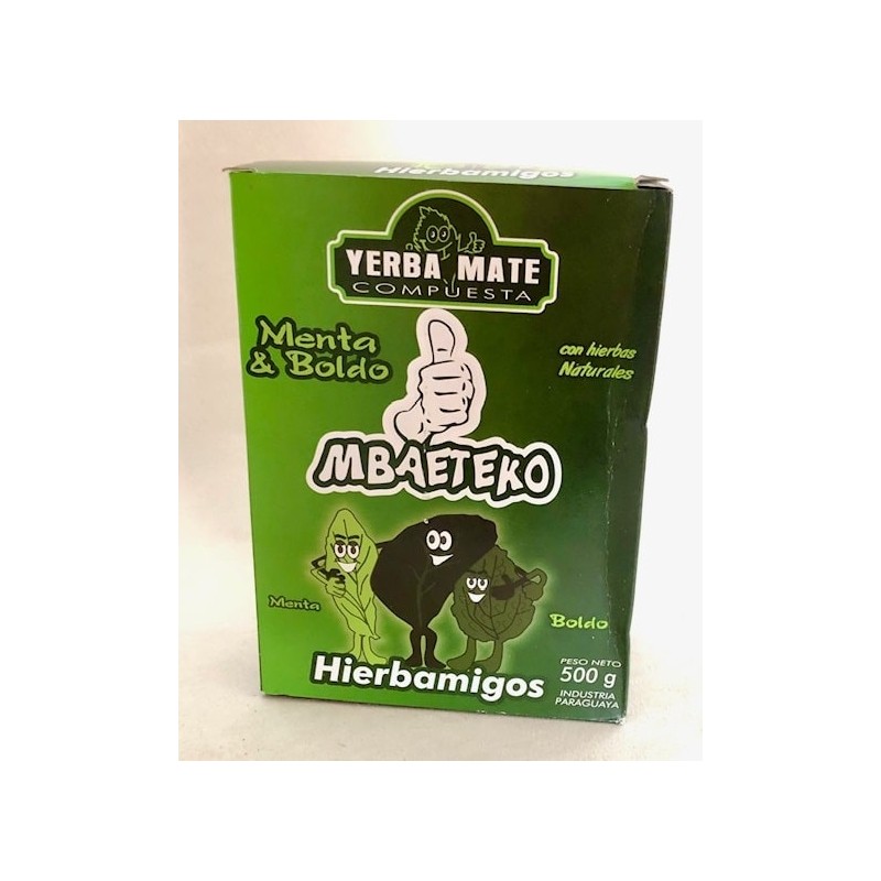 Mbaeteko Menta Boldo yerba mate