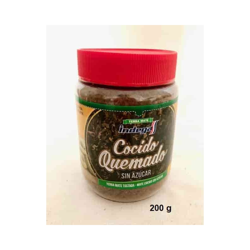 Indega cocido quemado tostada sin azucar Yerba Mate