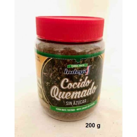 Indega cocido quemado tostada sin azucar Yerba Mate