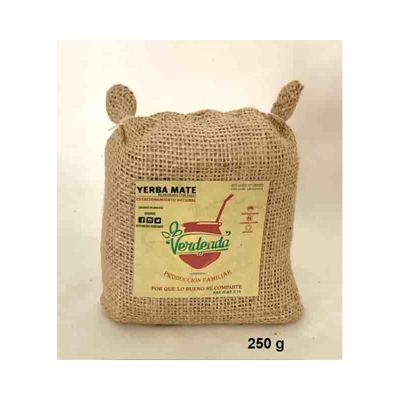 Verdeada Arpillera  in a burlap sack yerba mate