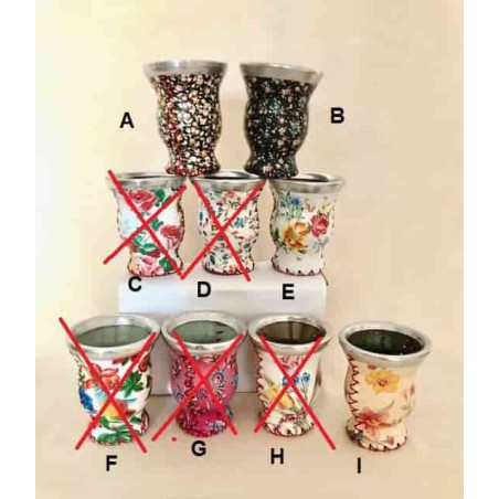Glas Mate diverse Muster