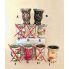 Glas Mate diverse Muster