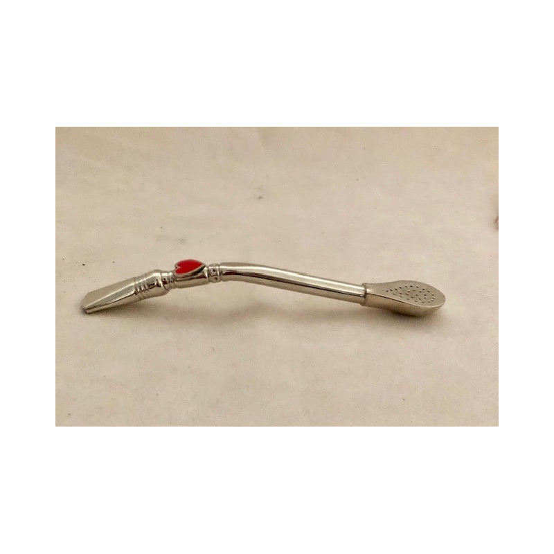 Bombillon aus Alpaka mit Herz