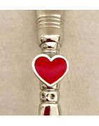 Bombillon aus Alpaka mit Herz