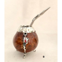 Set with Alpaca: Calabaza with Bombilla