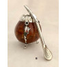 Set with Alpaca: Calabaza with Bombilla