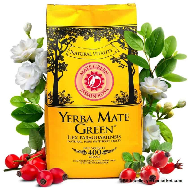 Mate Green Jasmin Rosa Yerba