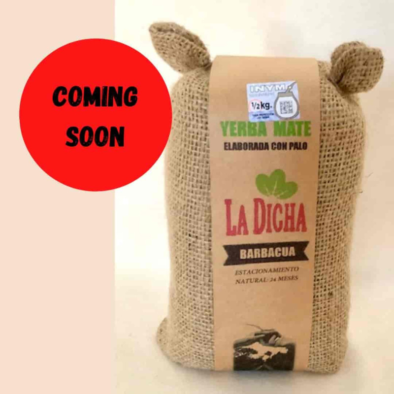 La Dicha barbacua arpillera im Jutesack Yerba Mate