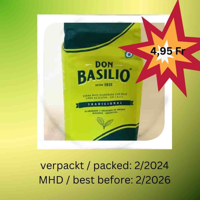 Don Basilio tradicional Yerba Mate