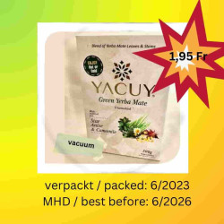 Yacuy Anise Camomille unsmocked yerba mate