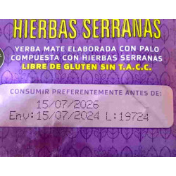 Amanda hierbas serranas Yerba Mate