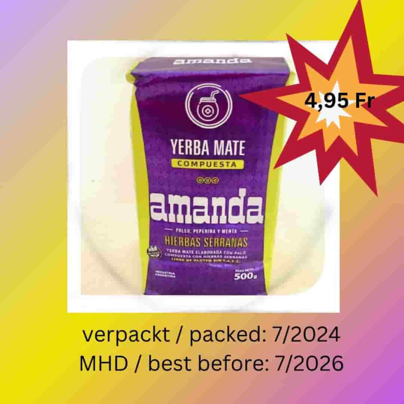 Amanda hierbas serranas Yerba Mate