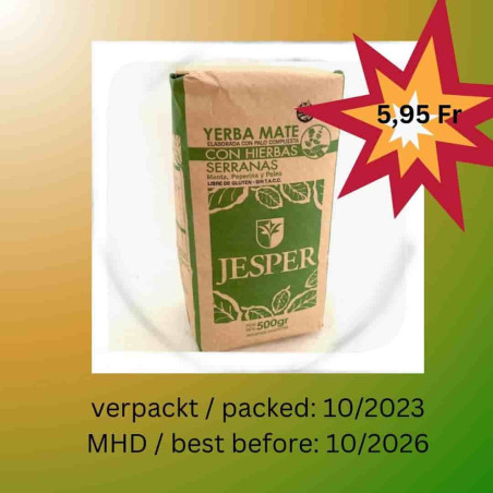 Jesper hierbas serranas Yerba Mate